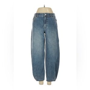 Tibi Brancusi Denim Jeans Barrel, medium blue wash